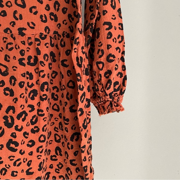 Target Art Class Girls' Long Sleeve Tiered Dress - art class Brown - Picture 9 of 12